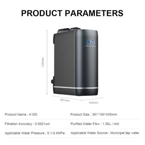 R&G A10S High-Precision RO Water Purifier – Compact & Efficient - Image 5