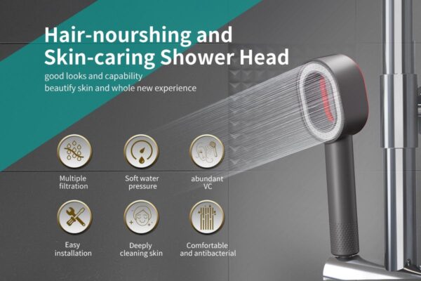 RG 6-Layer Vitamin C Shower Filter – With ACF Carbon Cartridge & Fragrance Core for Skin & Hair Protection - Image 6