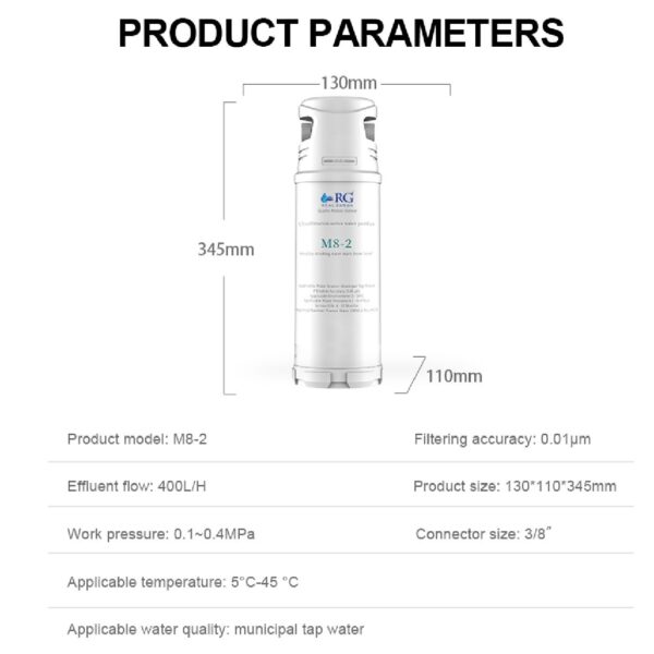 R&G M8-2 Ultrafilter Series Water Purifier – Core of Clean Water - Image 4